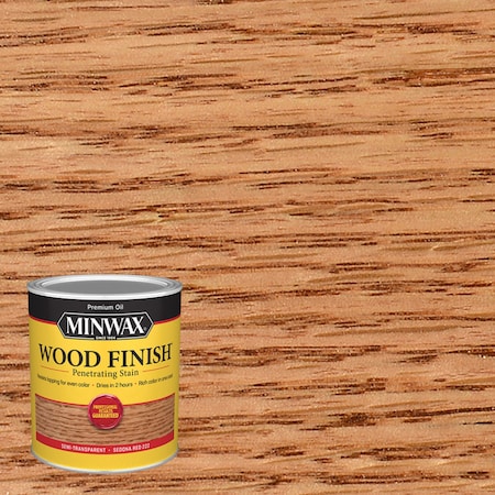 Minwax Minwax Wood Finish Semi-Transparent Sedona Red Oil-Based Penetrating Wood Stain 1 qt 700434444